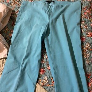 Theory Wide Leg Pants in Light Blue